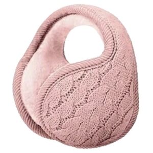 Syhood Foldable Ear Warmers Adjustable Knitted with Fuzzy Fleece